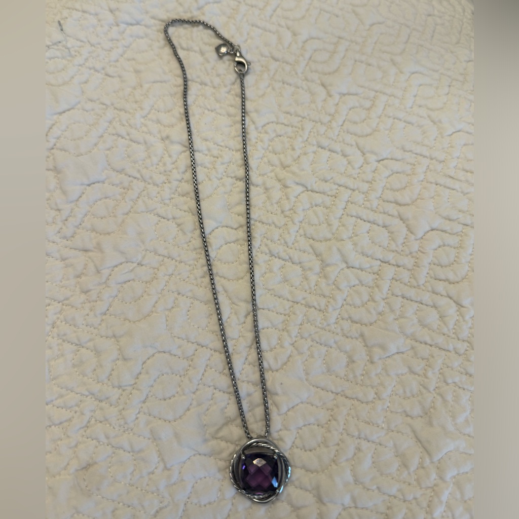 David Yurman Amethyst Necklace 425$